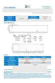 KPV 10 mg third-party report: first page, low-resolution preview